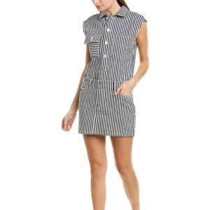 NEW CURRENT/ELLIOTT sleeveless jumpsuit dress in modern stripe