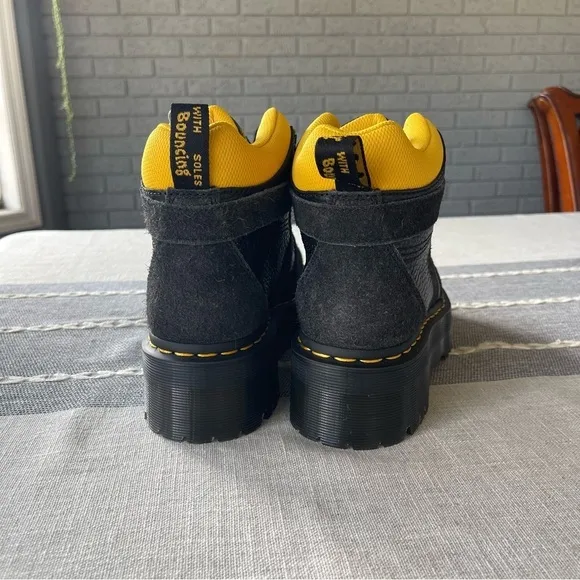 NEW Dr. Martens Zuma Hiker Quad Platform Boots Black Women’s Size 8
