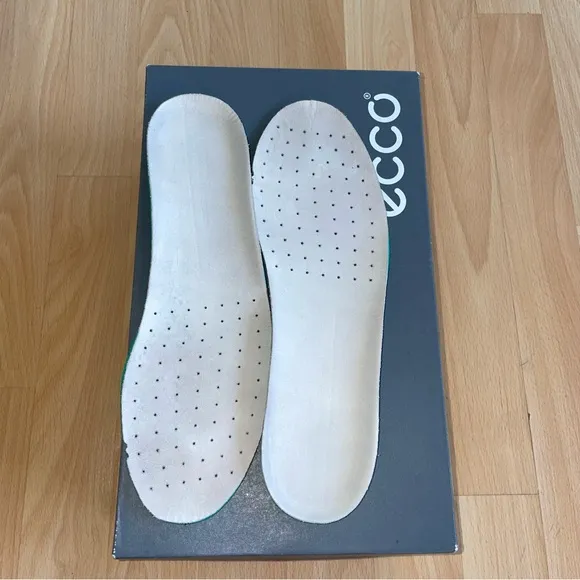 NEW ECCO Soft 8 Comfort 100% Leather Sneaker, Shadow White Off White Size 9, NIB