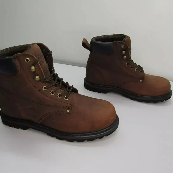 NEW EVERBOOTS Mens Tank Work Boots Steel Toe Lace-Up Padded Durable Size 11M