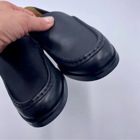 NEW Everlane Black Leather The Modern Loafer in Size 8