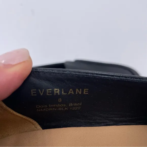 NEW Everlane Black Leather The Modern Loafer in Size 8