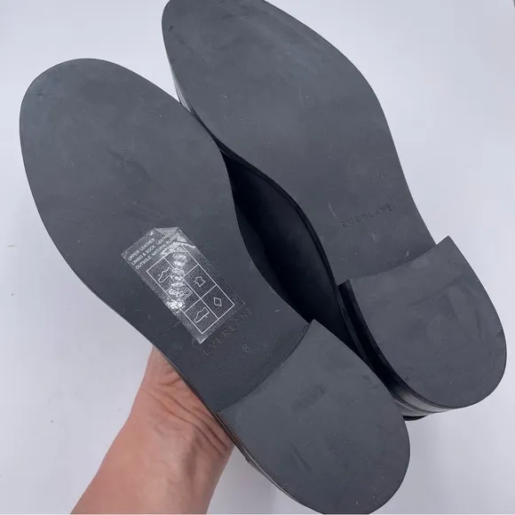 NEW Everlane Black Leather The Modern Loafer in Size 8