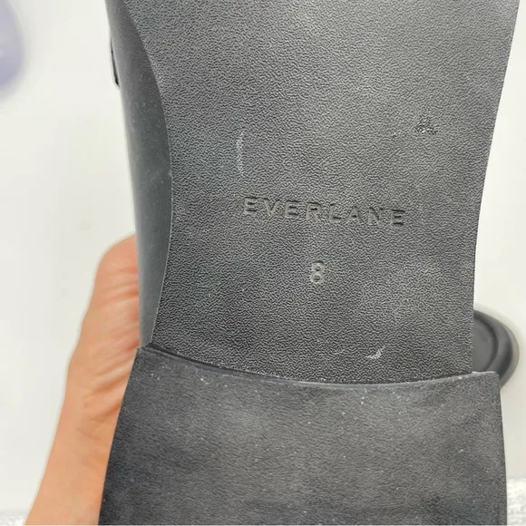 NEW Everlane Black Leather The Modern Loafer in Size 8