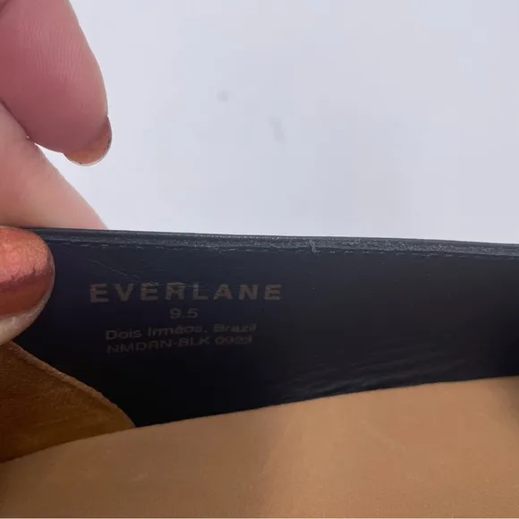 NEW Everlane Black Leather The Modern Loafer in Size 9.5