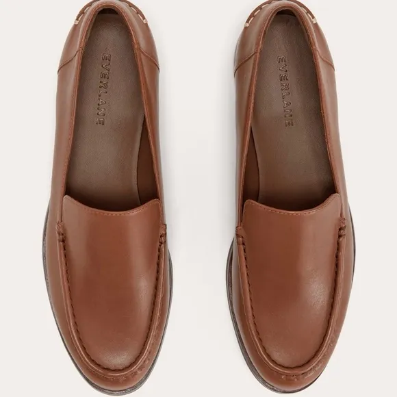 NEW Everlane Rum Brown Leather The Modern Loafer in Size 7