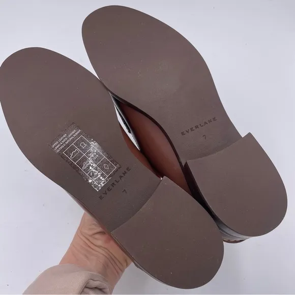 NEW Everlane Rum Brown Leather The Modern Loafer in Size 7