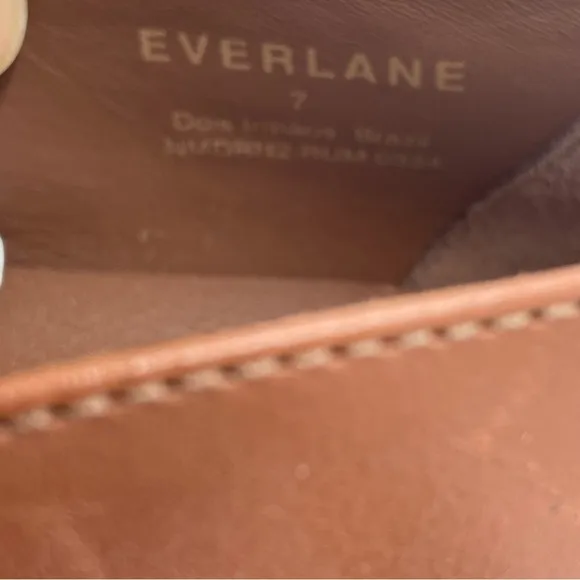 NEW Everlane Rum Brown Leather The Modern Loafer in Size 7