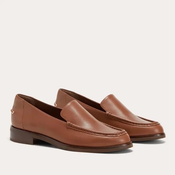 NEW Everlane Rum Brown Leather The Modern Loafer in Size 7