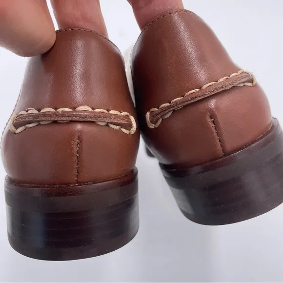 NEW Everlane Rum Brown Leather The Modern Loafer in Size 7