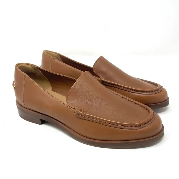 NEW Everlane The Modern Loafer in Rum Brown Leather, Women's Size 6.5, $168