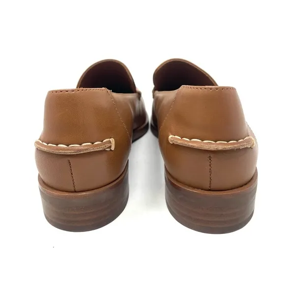 NEW Everlane The Modern Loafer in Rum Brown Leather, Women's Size 6.5, $168