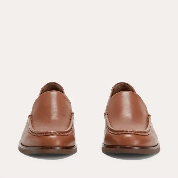 NEW Everlane The Modern Loafer in Rum Brown Leather, Women's Size 6.5, $168