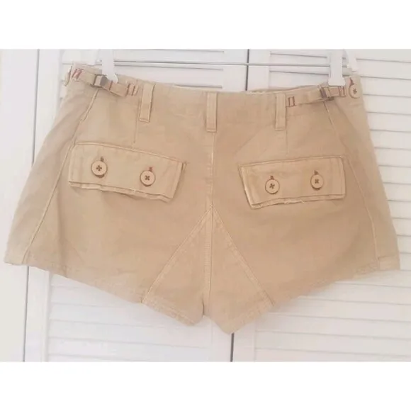 NEW FREE PEOPLE ALL YOURS MICRO SHORTS KHAKI SZ 8