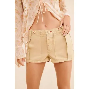 NEW FREE PEOPLE ALL YOURS MICRO SHORTS KHAKI SZ 8