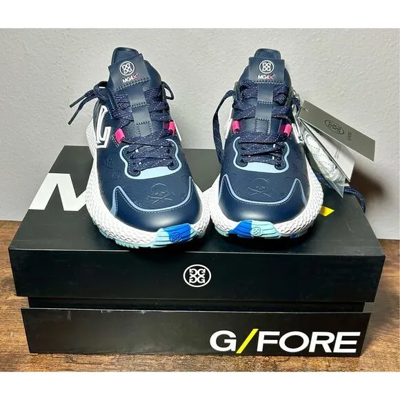 New- G/Fore GFORE G4 MG4x2 Debossed Skull T Golf Shoes Sneakers Women's 8 Blue