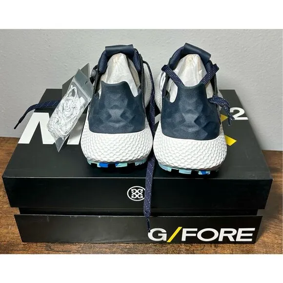 New- G/Fore GFORE G4 MG4x2 Debossed Skull T Golf Shoes Sneakers Women's 8 Blue