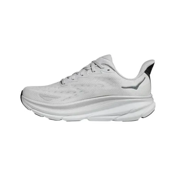 NEW HOKA men's clifton 9 shoes in nimbus cloud/steel wool