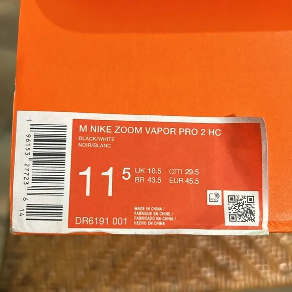 New in box Nike ZOOM VAPOR PRO 2 HC size 11.5