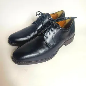 NEW Johnston &amp; Murphy Mason Plain Toe Men's Black Leather Dress Shoes Size 8