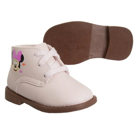 NEW JOSMO BABY GIRLS MINNIE MOUSE WALKING SHOES - LIGHTWEIGHT SYNTHETIC FIRST ST