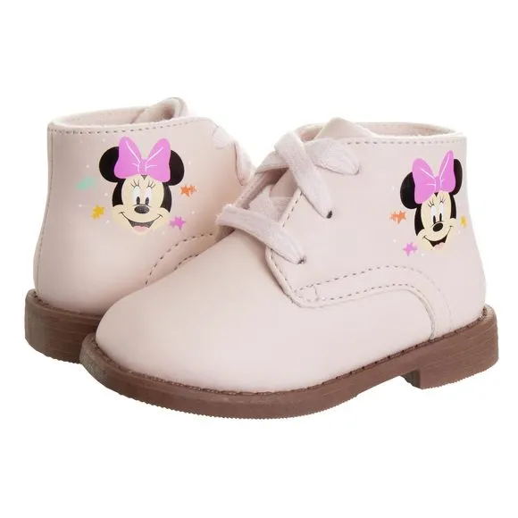 NEW JOSMO BABY GIRLS MINNIE MOUSE WALKING SHOES - LIGHTWEIGHT SYNTHETIC FIRST ST