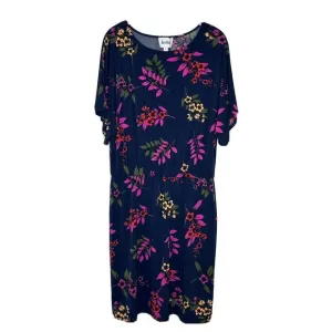 NEW Leota Curve Tiffany Dolman Sleeve Dress Malibu Classic Navy Size Large