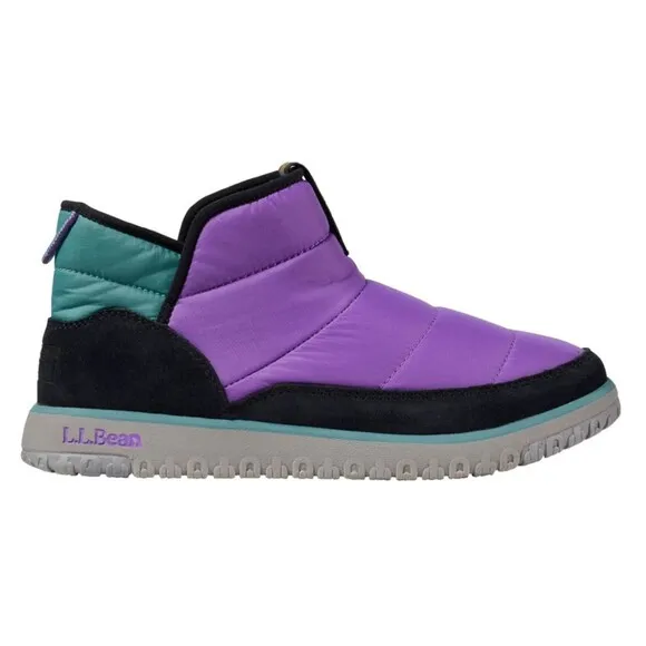 NEW L.L. Bean Mens Purple Mountain Classic Quilted Boots Sz. 8 M Grey Teal Black