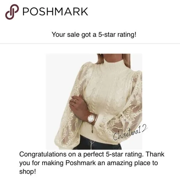 New Long Lace Sleeve Pullover Knit Sweater Top In Beige