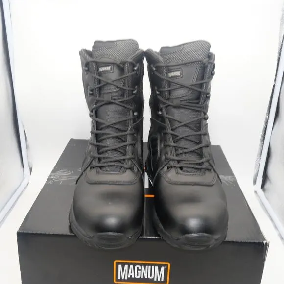 NEW Magnum Men's 14  Lynx 8&quot; Side-Zip Waterproof Tactical Duty Boots Black
