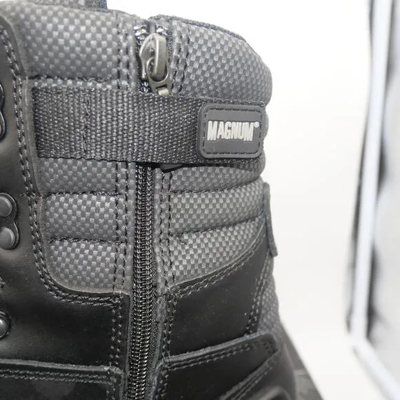 NEW Magnum Men's 14  Lynx 8&quot; Side-Zip Waterproof Tactical Duty Boots Black