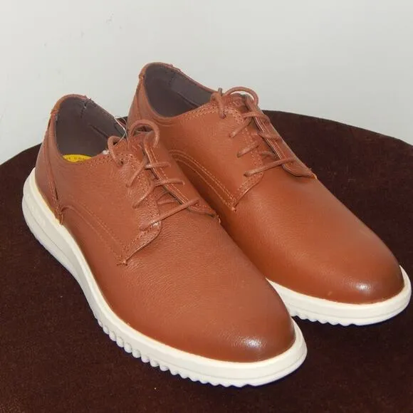 NEW Men's Cole Haan Grand Plus Modern Craft British Tan C36935 LACE-Up Shoes 8½