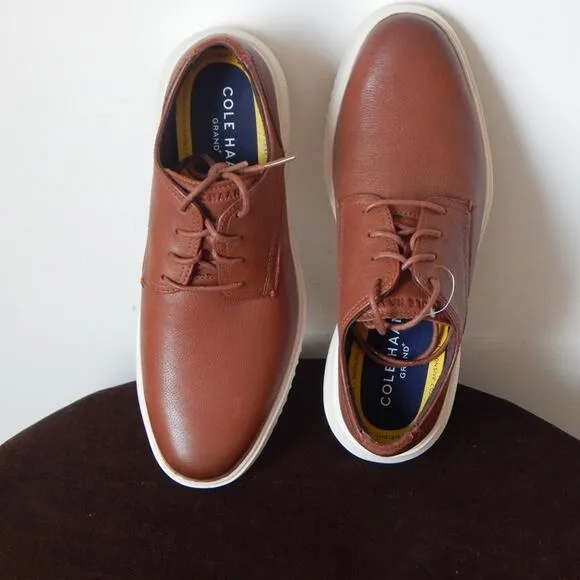 NEW Men's Cole Haan Grand Plus Modern Craft British Tan C36935 LACE-Up Shoes 8½