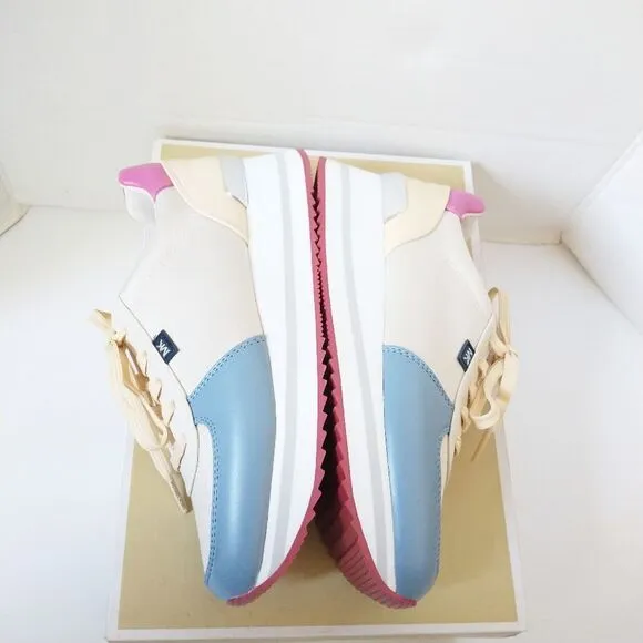 New! MICHAEL KORS Women's Monique Colorblock Trainers Platform Sneakers Shoes