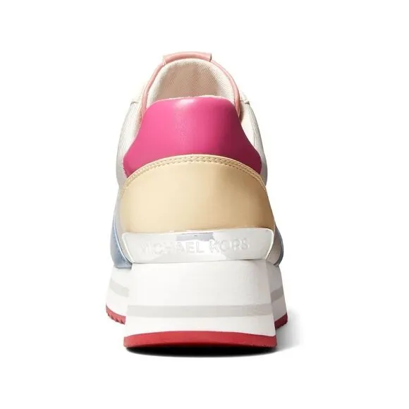 New! MICHAEL KORS Women's Monique Colorblock Trainers Platform Sneakers Shoes