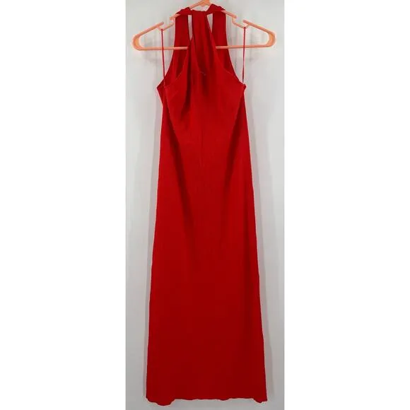 NEW MODERN CITIZEN Ally Dress Size Extra Large Ribbed Red Rib Twist Neck NWOT