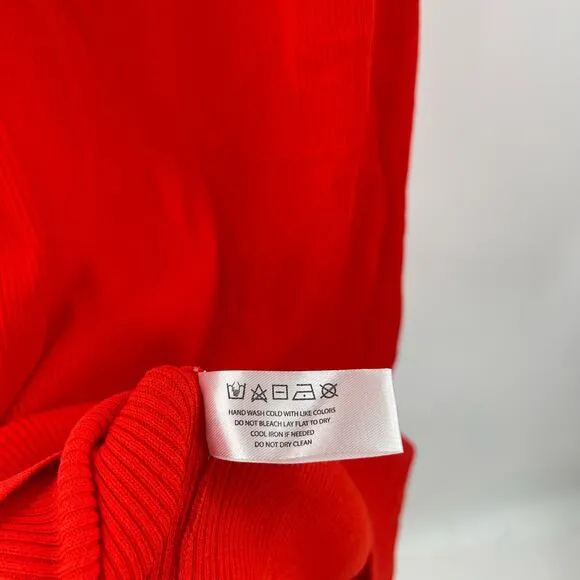 NEW MODERN CITIZEN Ally Dress Size Extra Large Ribbed Red Rib Twist Neck NWOT