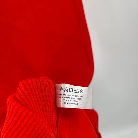 NEW MODERN CITIZEN Ally Dress Size Small Ribbed Red Rib Twist Neck NWOT Classic