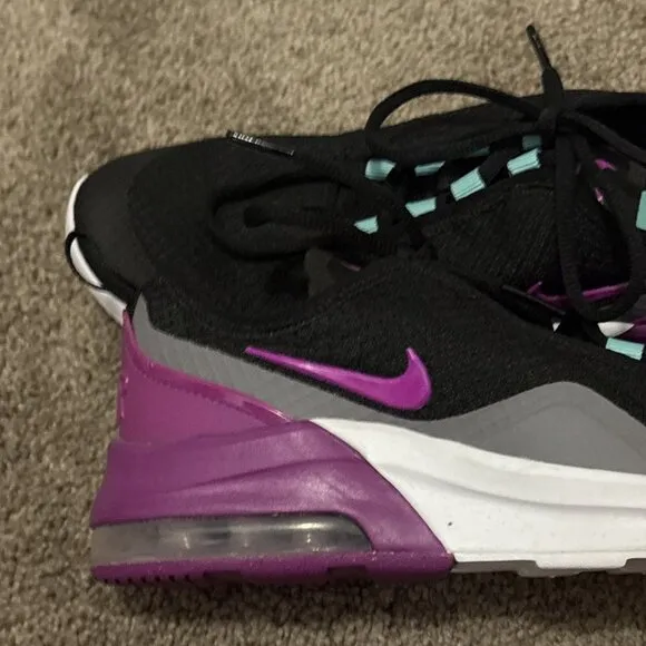 New Nike AirMax Motion 2 Girls 5Y 5 Purple/Gunsmoke/white Athletic Shoes Sneaker