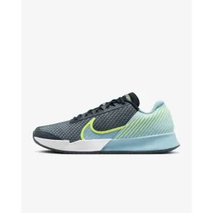 NEW NIKE men's air zoom vapor pro 2 hard court tennis shoes in armoury navy/volt