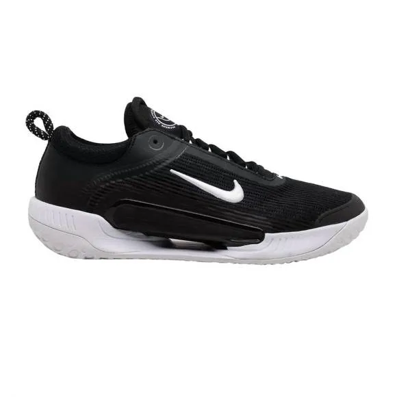 NEW NIKE men's court zoom nxt shoes in black/white