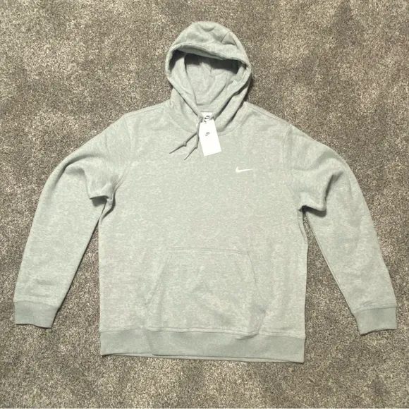 New Nike Mens XL Gray Classic Hoodie