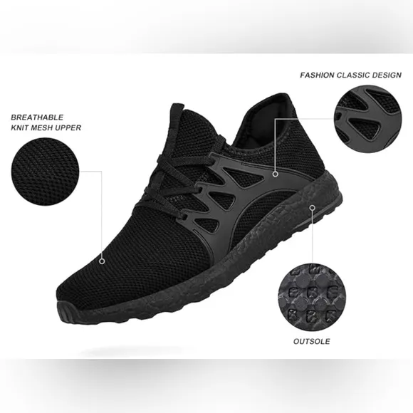 NEW Non Slip Running Shoes Lightweight Breathable Sneakers. Size US 9.5 / 43 EU