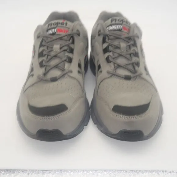 NEW Propet Men's 10.5 D Stability Walker Sneaker Shoes Gray Wide M2034