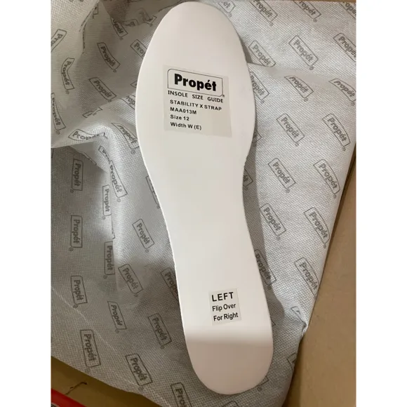 NEW Propet Stability X Strap White Navy Sneakers Walking Shoes Comfort Mens 12