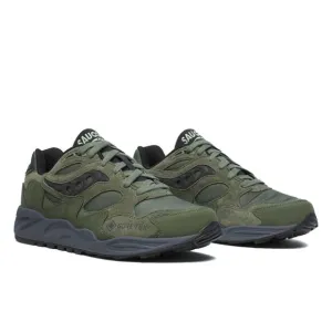 NEW Saucony Grid Shadow 2 GTX Shoes! Green Black Grey Gore-Tex S70840-1