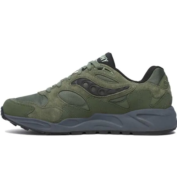 NEW Saucony Grid Shadow 2 GTX Shoes! Green Black Grey Gore-Tex S70840-1