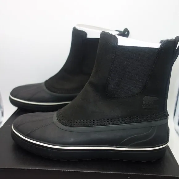 NEW Sorel Cheyanne Metro Chelsea WaterProof Pull On Boots Men's Size 13 BLACK