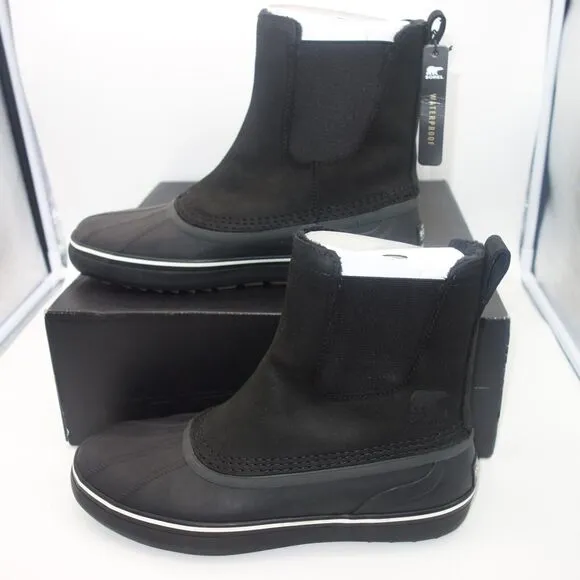 NEW Sorel Cheyanne Metro Chelsea WaterProof Pull On Boots Men's Size 13 BLACK
