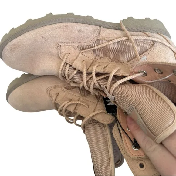 New! Sorel Women's OTM Caribou Waterproof Suede Boots Tan